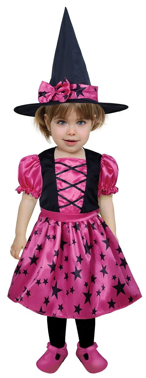 Disfraz de Bruja Fucsia para Bebé Halloween Infantiles Guirca